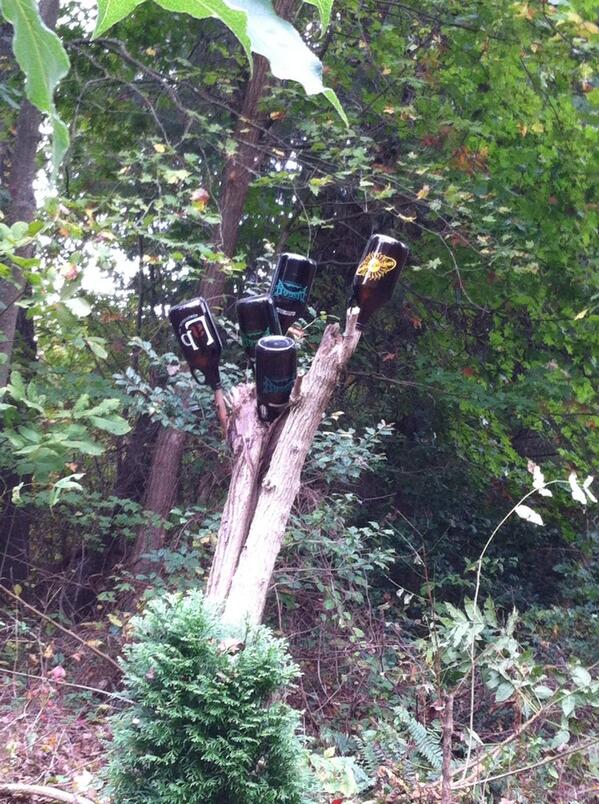 _ajpacker's tweet photo. Beer does grow on trees #AVL@cooterstew http://t.co/Fz80J0Jsu8