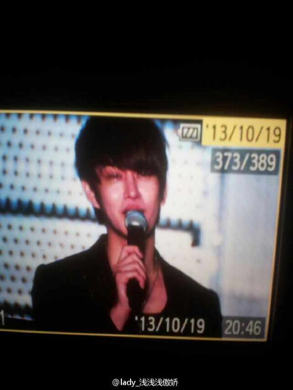 [131019] Heechul crying ;;;; (cr: lady_浅浅浅傲娇)