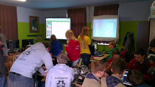 Goed bezig hier bij de <a href="/Zwervers/">afra vd velde</a> #jotihunt2013 #jotihunt