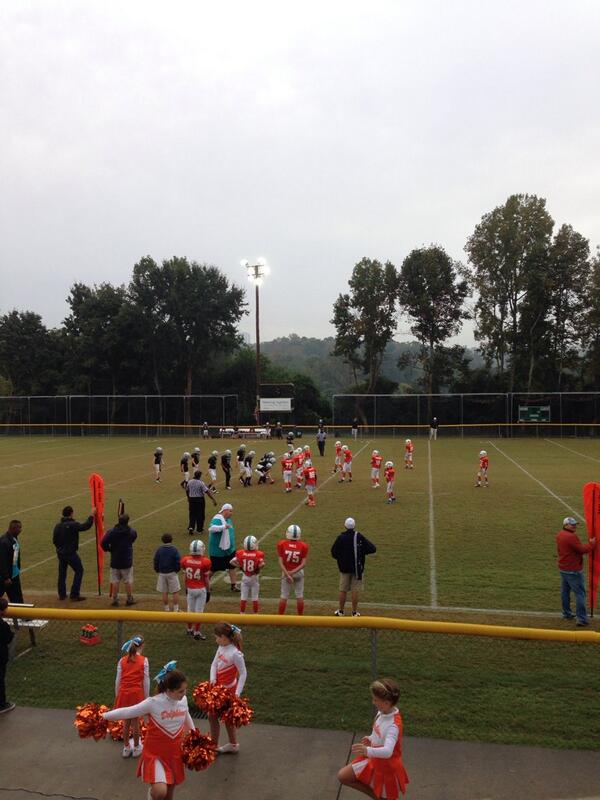 NYOSports's tweet photo. Nothing like football to brighten this dreary Saturday morning. Raiders v Dolphins. http://t.co/VabbnAlc6U