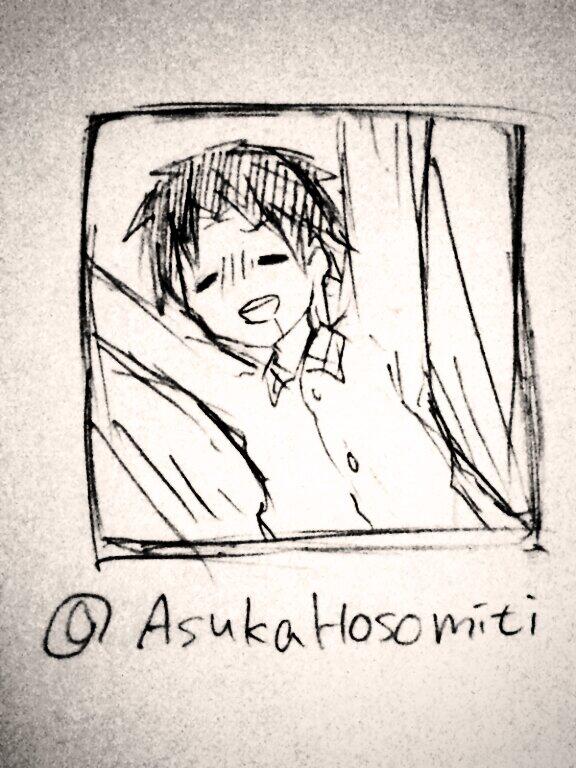 @AsukaHosomiti RTありがとうございます!遅ばせながら描かせていただきました(^^
#RTしてくれた人のアイコンを自分の絵柄で描く 