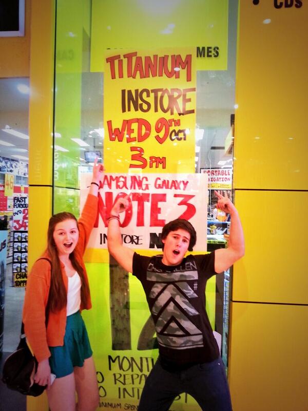 NikaylaH_JBnz's tweet photo. Titanium instore wed 9th oct 3pm people are already getting excited @TitaniumWHK #titaniumisawesome #truetitaniumfan http://t.co/G4a6PUajDY