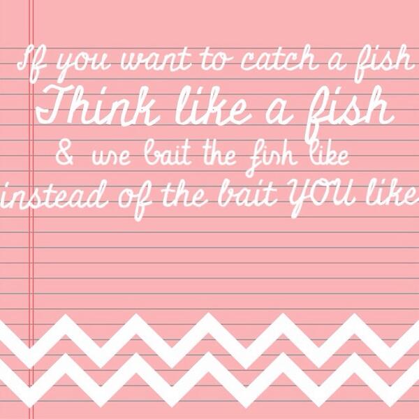 brianna_vaccari's tweet image. #PRWisdom from @BetsyHays: Substitute "fish" for "editor," and you are well on your way to success. #RedWavePR