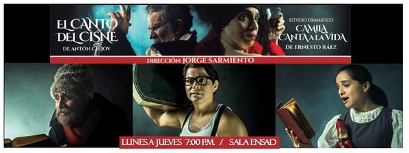 MangoCultural's tweet photo. Últimas funciones de #ElCantoDelCisne y #CamilaCantaALaVida en sala ENSAD Hora: 7pm. Boleteria http://t.co/8WzWnPjkd7 http://t.co/CLau3vDbZ9