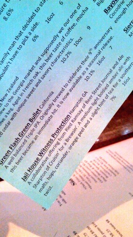 AleSharpton's tweet image. Hey, @Augustinesatl is representin&apos; by having me &amp;amp; @JailhouseBrews @BeerSTJournal brew on tap! #funexperiment