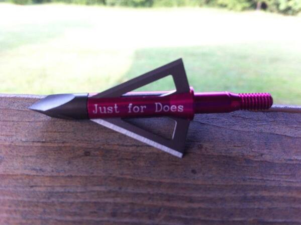 Muzzybroadhead's tweet photo. "Just for does" muzzy broadhead #Muzzy #bad #to #the #bone http://t.co/22UL5cNH7z