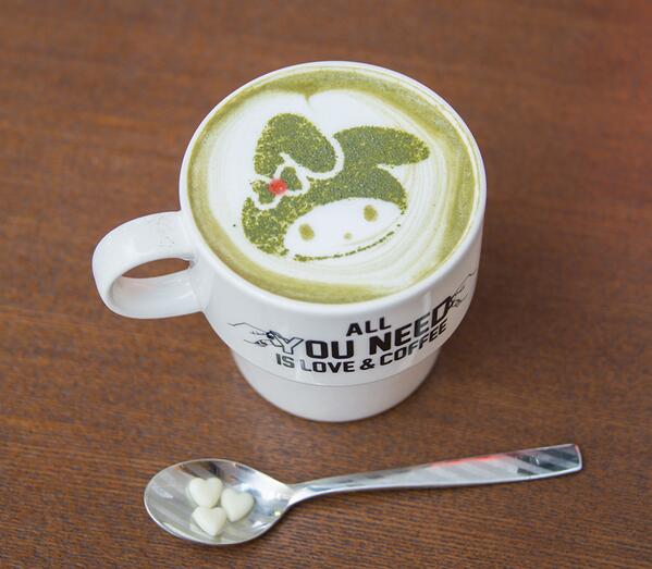 Melody_Mariland's tweet photo. 「抹茶ミルク」の　メロアートだよ♪☆ http://t.co/MixfdkSKZe