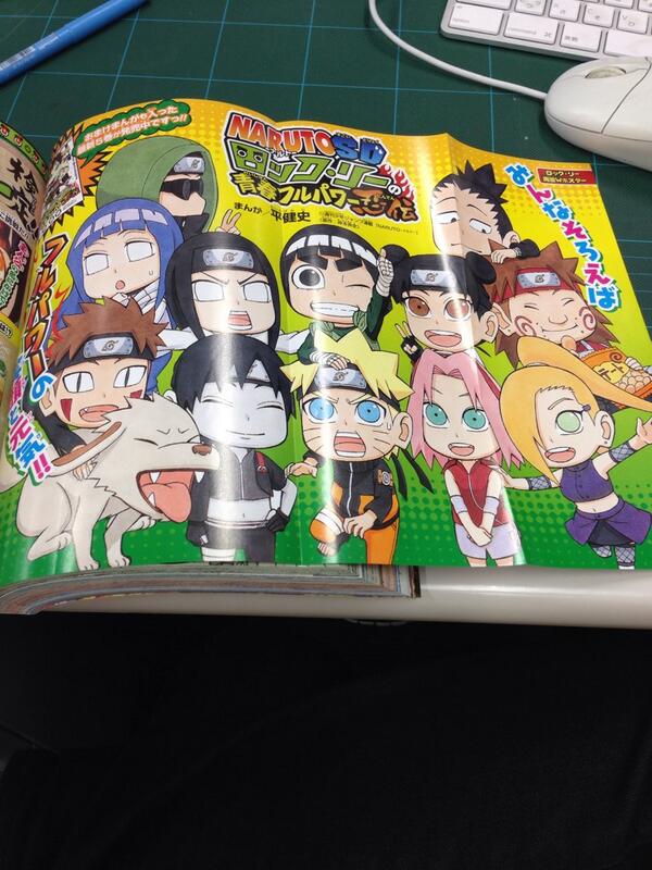 Naruto Sd ロック リー 公式 11月号のまんがは 扉絵にも内容にもリーの中忍試験同期が勢ぞろい 扉絵は切り離してポスターとしても使えますよ 最強スズキ Http T Co Nsxo56lmui