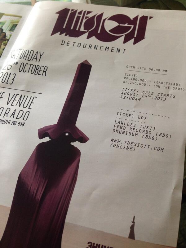 BUBBLEBEAM_band's tweet photo. "@FFWDRecords: Spotted first @thesigit concert Detournement Advertisement @areamagz http://t.co/WwOhDKgRnk"