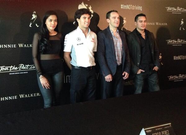 AlexandraRacing's tweet image. Sergio Perez is hereee! never drink and drive, @JohnnieWalkerID #imNOTdriving