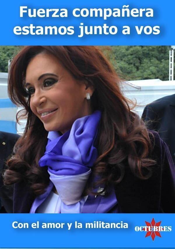 VecinosxBoedo's tweet photo. Todo nuestro apoyo para la Presidenta @CFKArgentina #FuerzaCristina Estamos con vos! http://t.co/V7B2kvQYc2