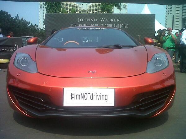 NYLONguys_IND's tweet image. The McLaren MP4 - 12C on today's Join The Pact Campaign w/ Sergio Perez &amp;amp;amp; @JohnnieWalkerID #ImNOTdriving