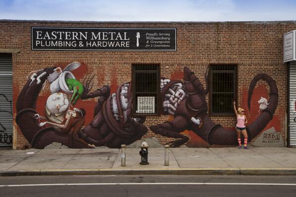 streetartnews's tweet photo. ZED1 New Street Art In Brooklyn - New York City #streetart http://t.co/xRN8deKysw http://t.co/EbrO2WiKvc