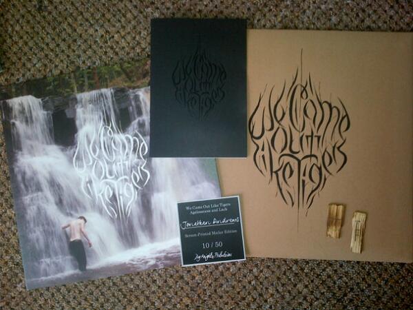 PeopleOfUK's tweet photo. @WCOLT - agelessness and lack, hand carved wooden letters, screen printed mailer, hand numbered and named card. http://t.co/qFSVSaf1pT