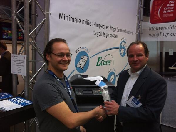 En de tweede winnaar van het #Kyocera keramische mes is Rutger van #Asics