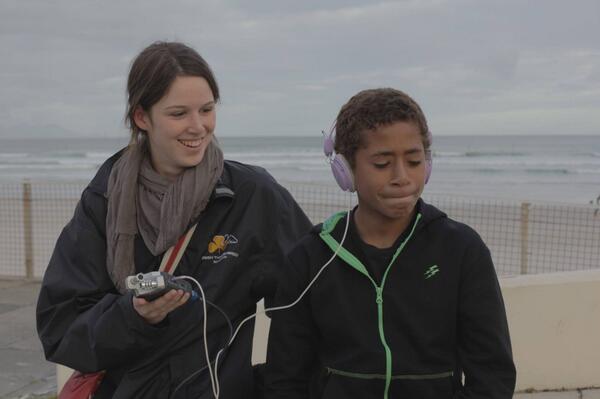UCTdocumentary's tweet photo. Giving a Gabriel a quick lesson on sound ;) http://t.co/Ba9rbskrHM