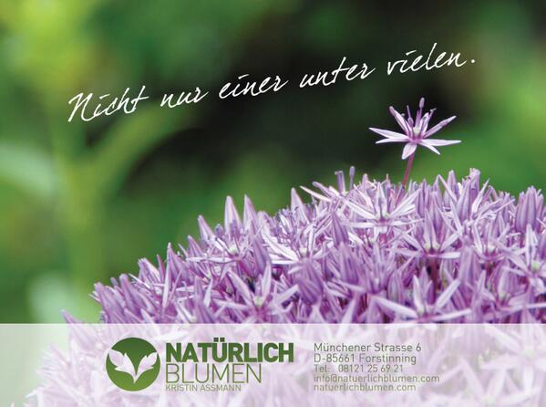 Für Rosenheim/Chiemgau gibt es das Hochzeits-Gutscheinbuch!
Gutschein-Wert: 120 € - Natürlich Blumen in Forstinning!