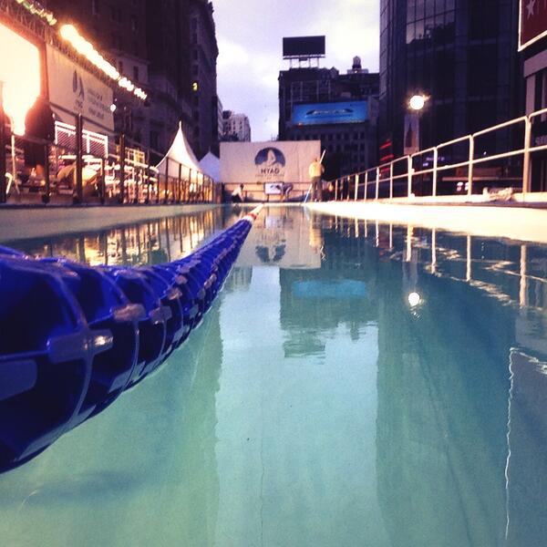 diananyad's tweet photo. My home for the next 48 hrs. Swimming for Hurricane Sandy victims #swimforrelief #findaway http://t.co/yD8GBK4hlF