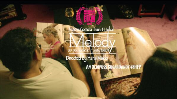 jamalhiqbal's tweet photo. #melody in official competition @mwiff2013 today! woop @MyleneGomera @Sharon_Carvalho @BeverlieAustine @mxbstudios http://t.co/2FHEpSp4tP