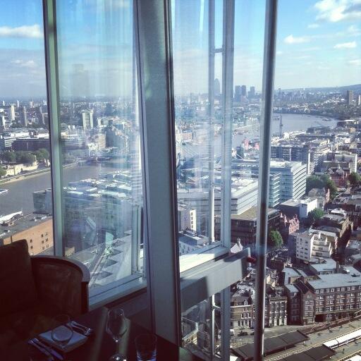 #actionpackedday part 3. Lunch at #oblix in the shard. More to come.....