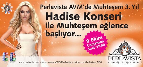 KralPop's tweet photo. Hadise Kral POP Sponsorluğunda Perlavista AVM'nin 3. yılı kutlamalarında sahnede http://t.co/806s9QOPpc