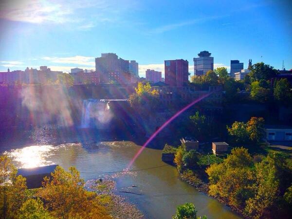 CityRochesterNY's tweet image. "I can see clearly now, the rain has gone!" #HighFalls #ROCisBeautiful