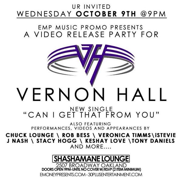 VernonHall's tweet photo. Tomorrow! Releasing my video for my new single "Can I Get That From You" http://t.co/tiPMCX1FW5