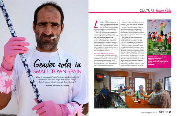 jochip's tweet photo. Feature written for Living Spain magazine about Spanish gender roles - page 1-2. http://t.co/lzug5bcHs9