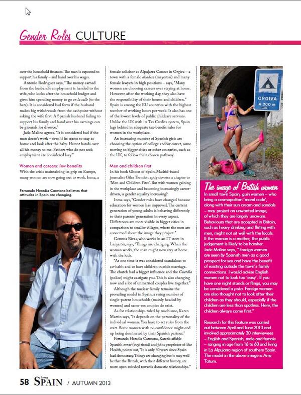 jochip's tweet photo. Spanish gender roles page 5, including a bikini shot that went viral on the Tuenti social network in Spain. http://t.co/FPAgI88GnQ