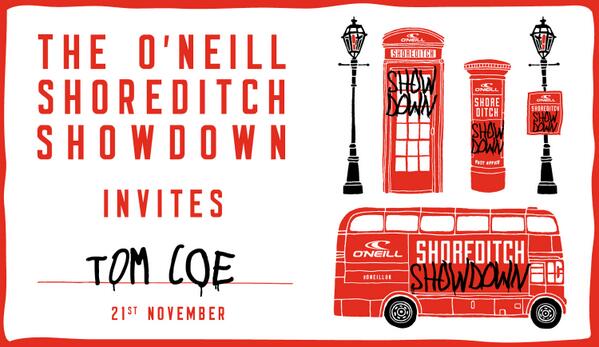 Stoked to be riding at this! Going to be mad oneillshoreditchshowdown.com #oneilluk