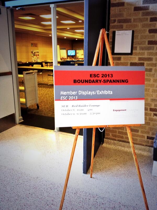 ESC13Conference's tweet image. Right next to our bookstore are the ESC Member Exhibits! Come explore boundary spanning engagement more in depth