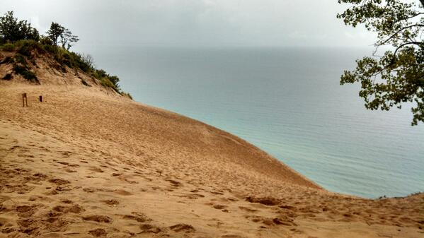 JBDenzer's tweet photo. I'm reactivated after returning from the annual anniversary tour, this time to Lake Michigan &amp; the Sleep Bear Dunes. http://t.co/ZE5zpkX1mV