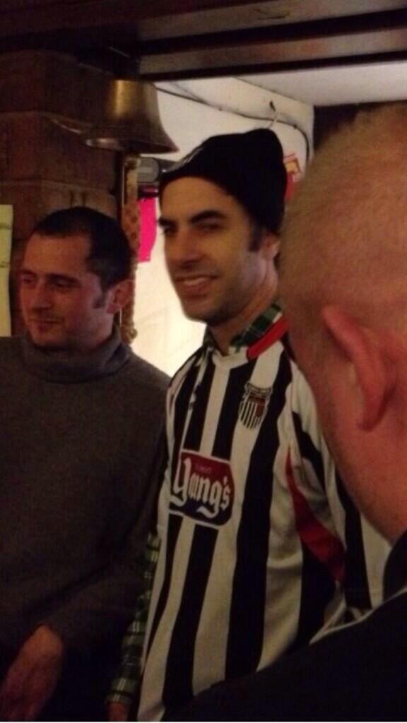 straco24's tweet photo. http://t.co/gITrqCrc7z see @harrystace told ya Town are better supported then Barnet. We have Ali G following us. #UTM