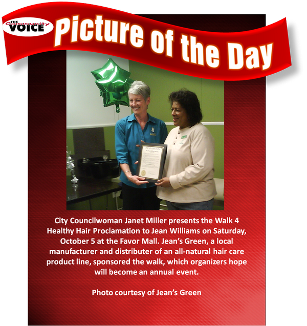 Jeans_Green's tweet photo. Happy the walk was a featured pic with The Community Voice! Special thanks to all of our vendors &amp; supporters! http://t.co/TC80C9jcu5