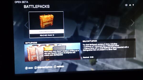 Lexon__'s tweet image. Finally got my gold Battlepack!! This game is amazing #levelcap @Battlefield
