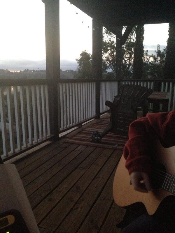 Couldn't help but get out in the brisk weather for a late night jam session :) celebrating our video upload!