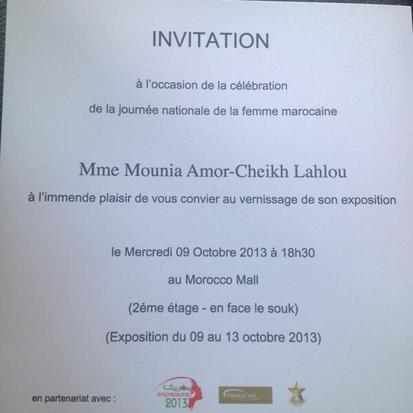 HniaCl's tweet photo. @Morocco_Mall vous êtes invités ce soir chez vous au 2ème étage :) Exposition HARMONIA by Mounia Amor http://t.co/jO0HdoTX5U