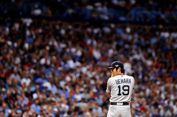 Followers to RETWEET are eligible to win a <a href="/RedSox/">Red Sox</a> jersey signed by Koji Uehara. #Postseason