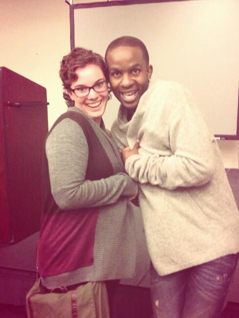 jackievickerman's tweet photo. Just chilling with my bestie 😁 @Wade_Davis28 #sweaterclub http://t.co/kObY7WNnp9