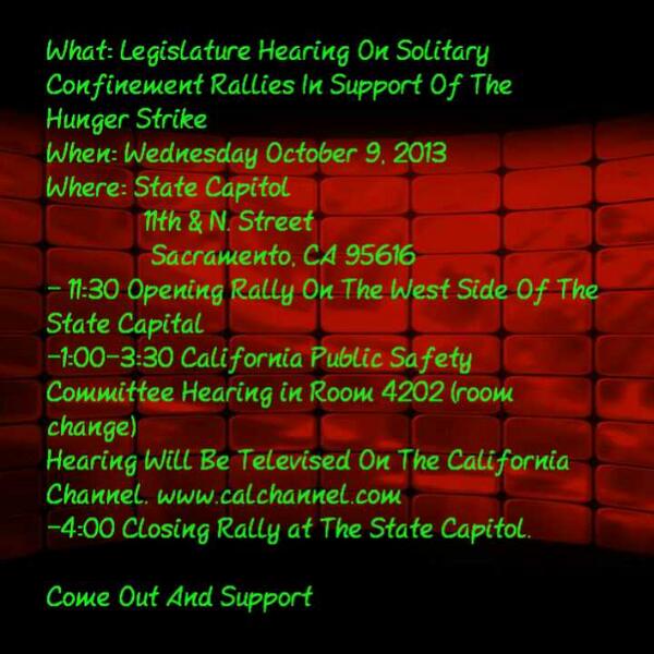 MzLoka_x3's tweet photo. COME OUT AND SUPPORT #CAHUNGERSTRIKE http://t.co/8mAHW2xyU2
