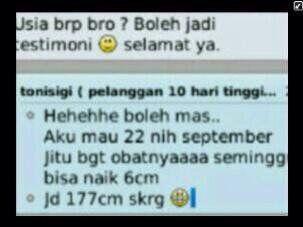 hasratTinggi's tweet photo. Umur 22 tahun baru pakai obat nya seminggu udah naik 6cm.yuk langsung ajah order ke 081314917434 pin : 211A1525 http://t.co/e1YRHhuaH5