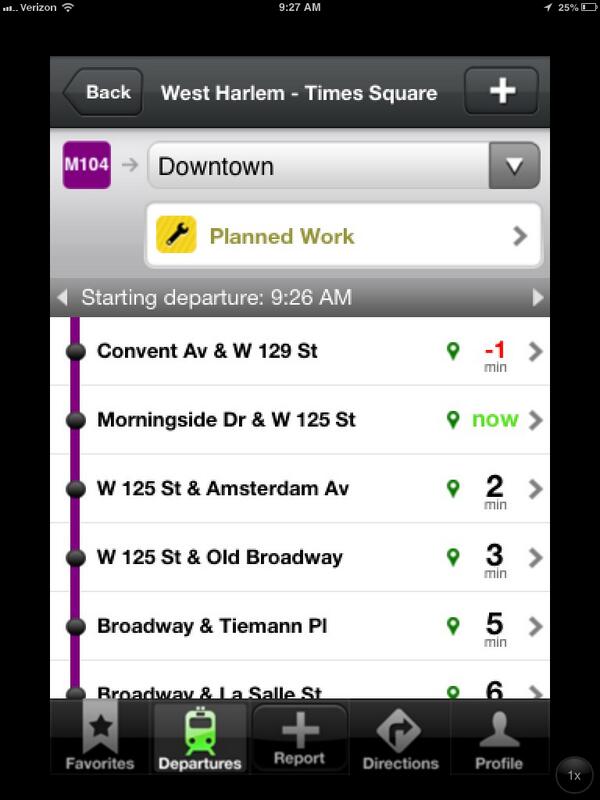 roadify's tweet photo. #realtime countdowns live for #MTA buses in #Manhattan on Roadify. Find out exactly when the bus will arrive! http://t.co/Hukjw3Uh5c