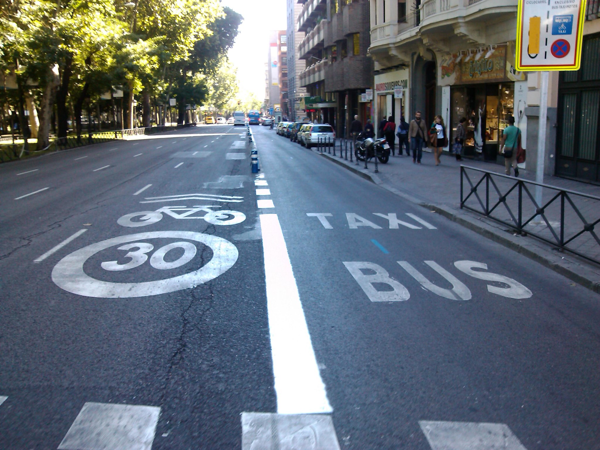 Uno de esos ciclocarriles