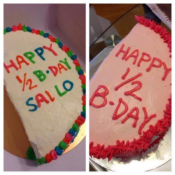 Two halves still don't make a whole, but we love celebrating half birthdays with little ones :D