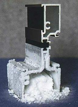 Amazing image, showing the Dry Ice Test performed on our Alumatherm sash windows - clearviewgroup.co.uk/how-we-make-al…
