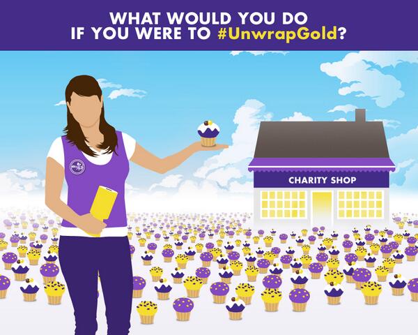 CadburyUK's tweet photo. Lovely @isobel_thomas would buy cupcakes for all the volunteers in Hertford: What would you do if you #UnwrapGold? http://t.co/VpL9TX9bxL