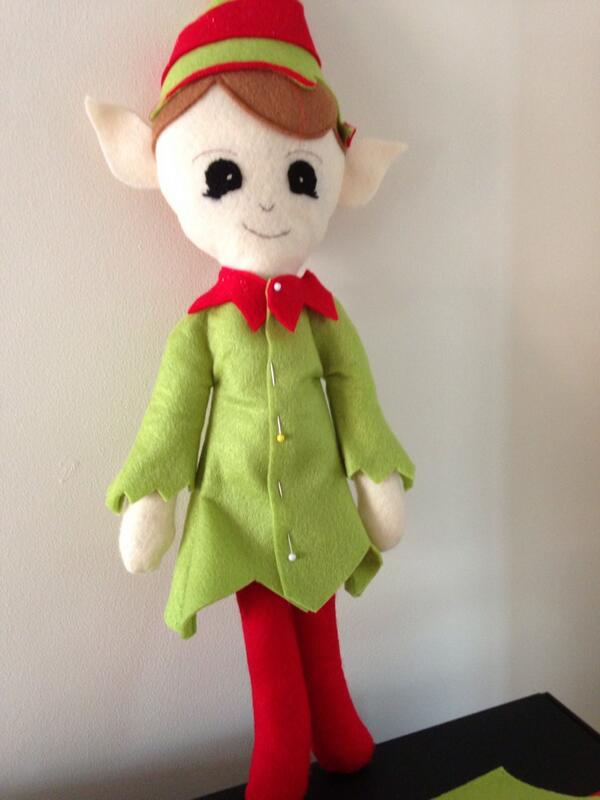 TabernacleDeco's tweet photo. Christmas elf, just a few finishing off bits to do http://t.co/SIpUyJoI5I
