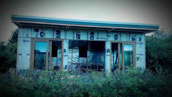 chilternsview's tweet image. It's all happening! Eeeek, getting very excited. One of the 5 lodges being built...