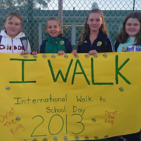 International walk to school day !!! Way to go CTK!!