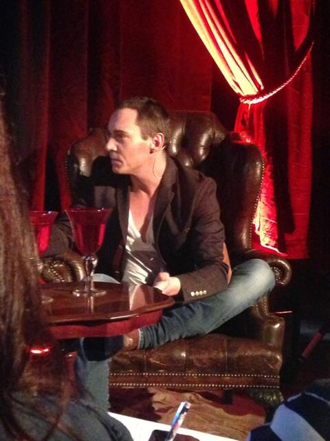 At the #Dracula preview for @flickscity with the charming protagonist #JonathanRhysMeyers <a href="/SkyLivingOnline/">Lesia Sun</a>